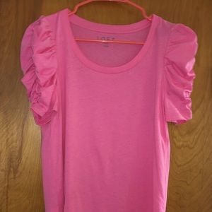 LOFT - Puffy Sleeve Top NWT